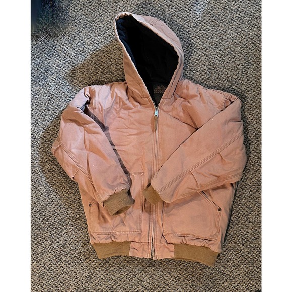 Old Mill Other - Old Mill Hooded Insulated Canvas Work Jacket Size Men's Large